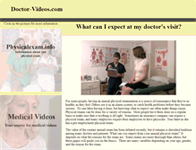 Tablet Screenshot of doctor-videos.com